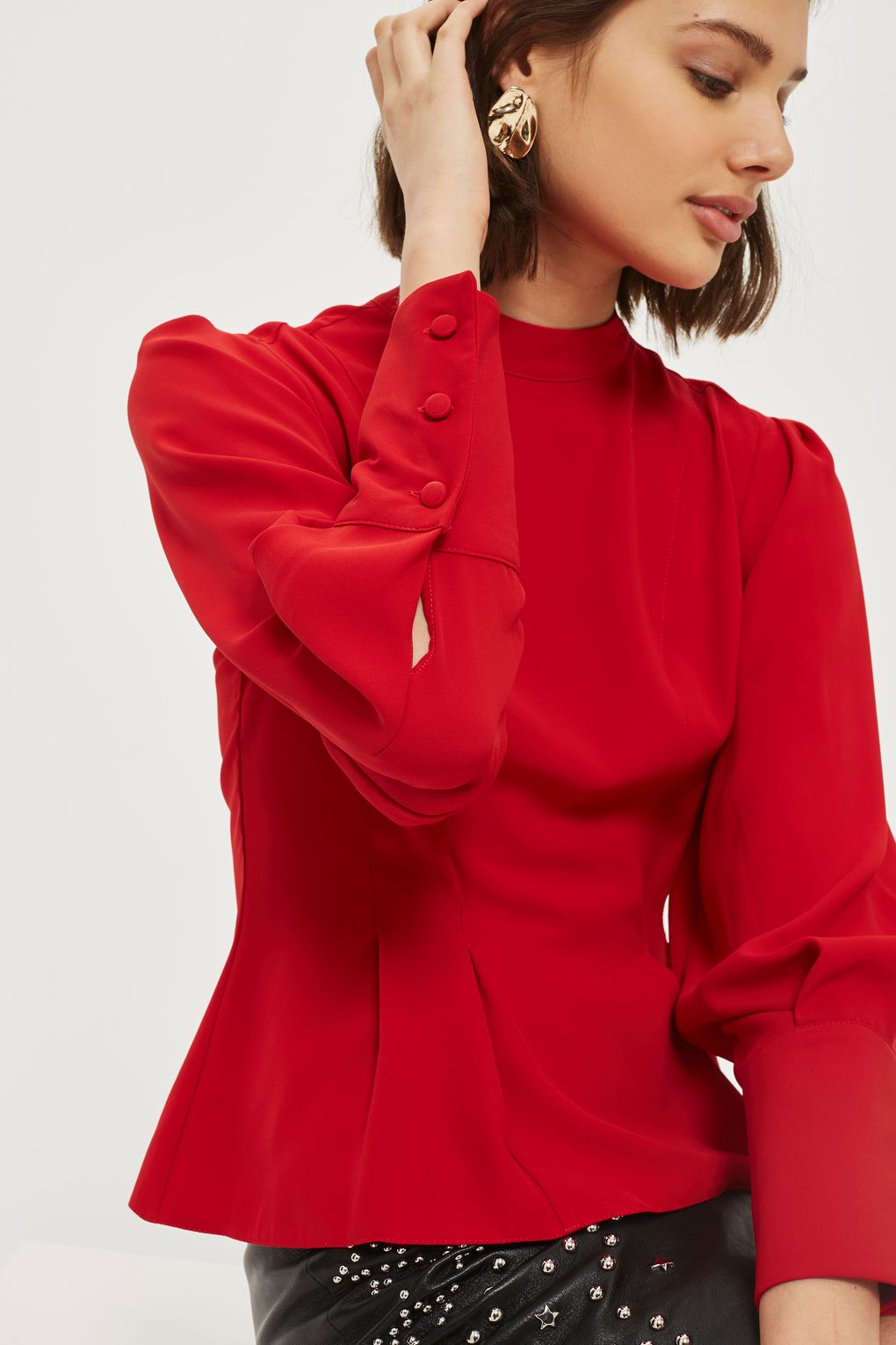 Red Topshop Blouse