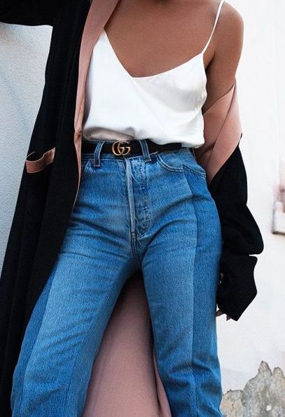 Belt style with jeans
