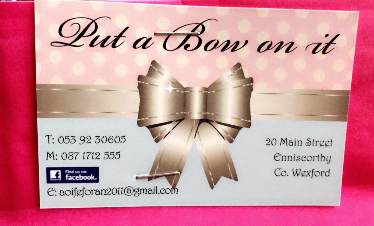 Put A Bow On It Contact