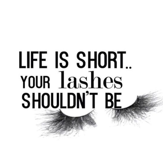 Long Lashes Quote